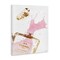Stupell Industries Glam Perfume Bottle Splash Pink Gold Canvas Wall Art